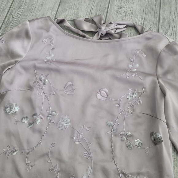 Antonio Melani Women's Embroidered Sequin Blouse Top Size XS Romantic Opulence - Picture 4 of 13